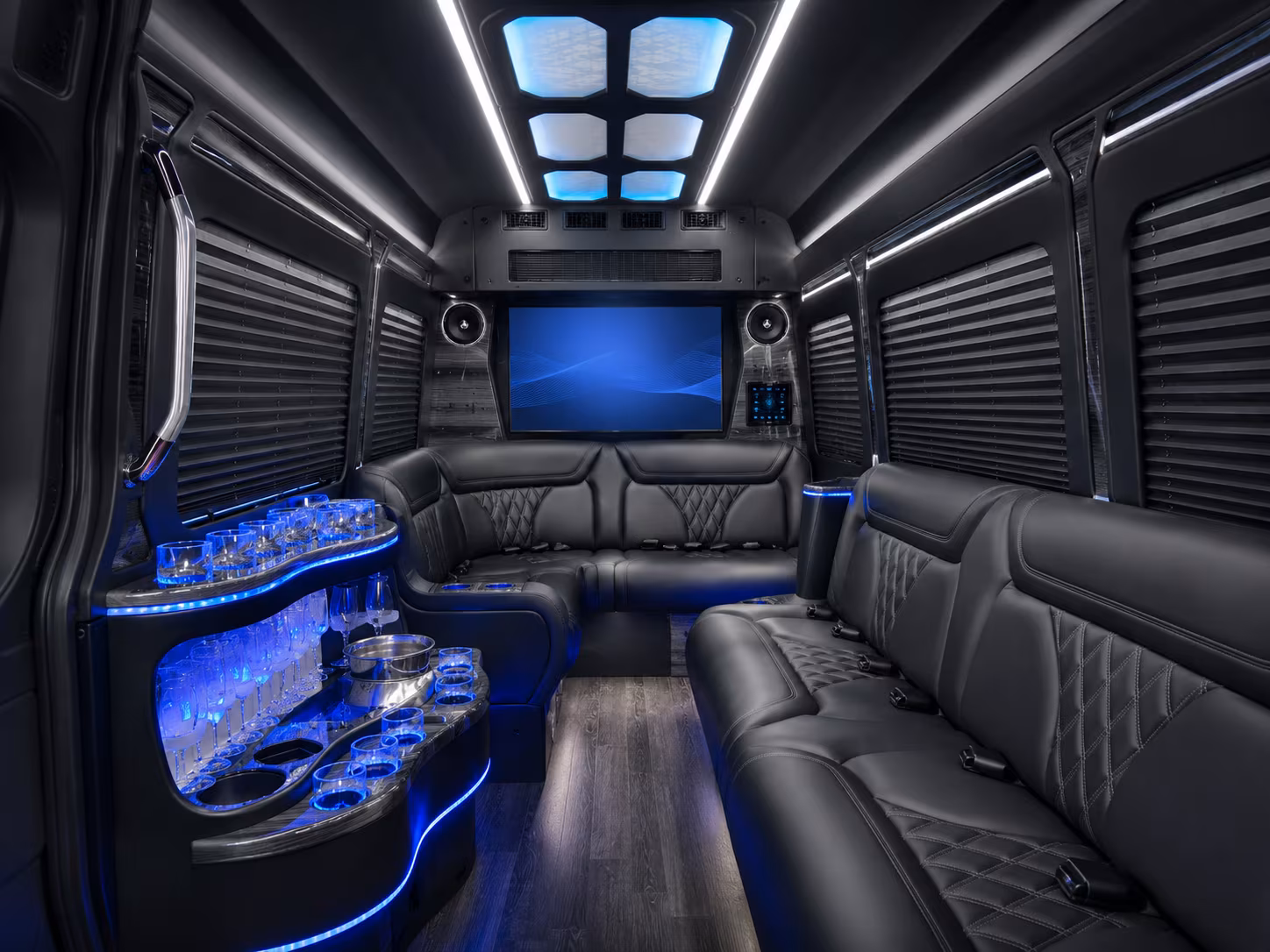 sprinter limos and minibuses for smaller upland prom groups