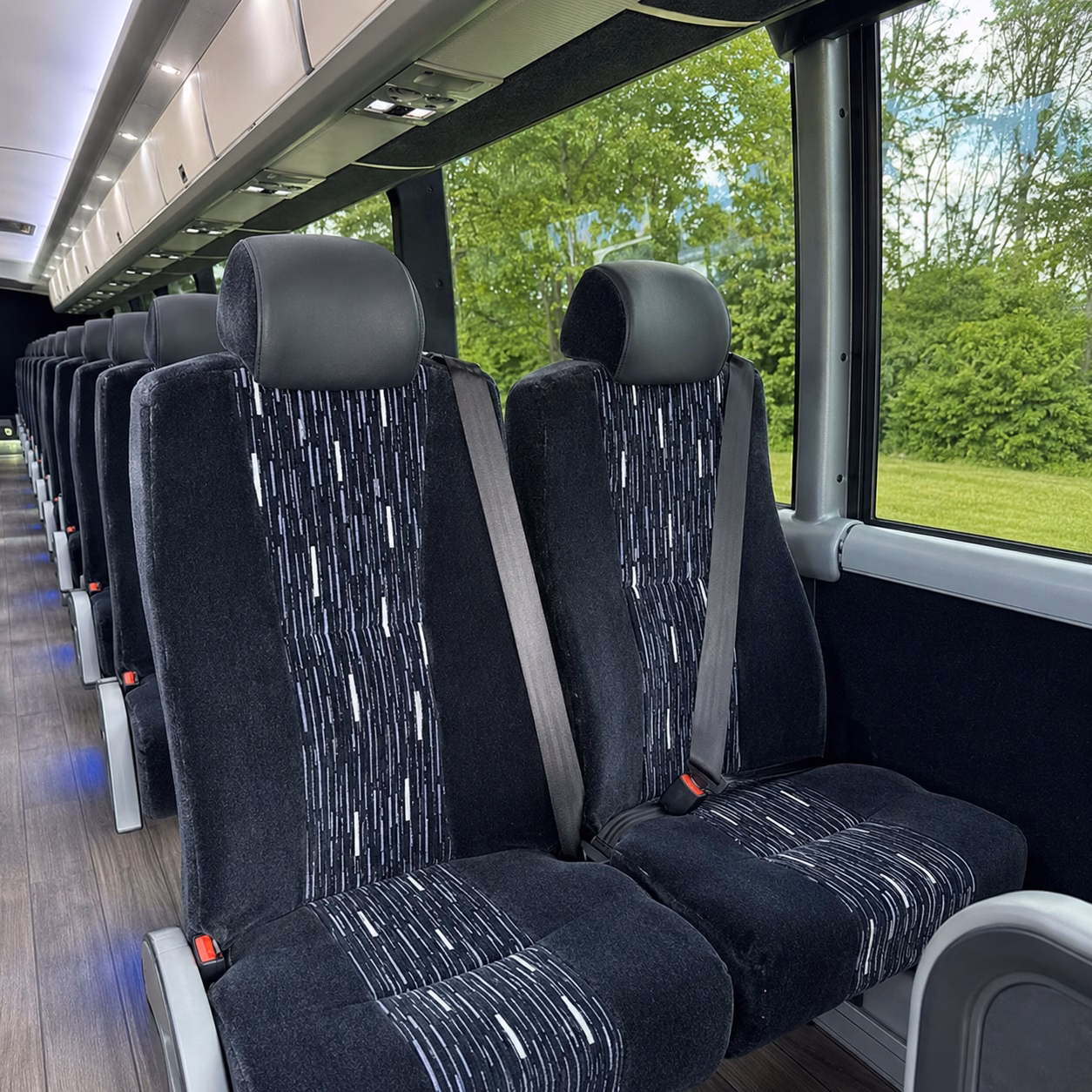 upland employee transportation onboard seating